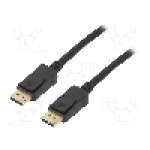 Cablu DisplayPort - DisplayPort, din ambele parţi, DisplayPort mufa, 15m, negru, LOGILINK - CV0113