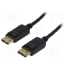 Cablu DisplayPort - DisplayPort, din ambele parţi, DisplayPort mufa, 1.8m, negru, AKYGA - AK-AV-10