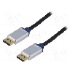 Cablu DisplayPort - DisplayPort, din ambele parţi, DisplayPort mufa, 2m, negru, LOGILINK - BDPM20