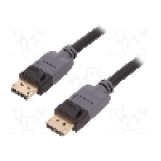 Cablu DisplayPort - DisplayPort, din ambele parţi, DisplayPort mufa, 3m, negru, QOLTEC - 50468