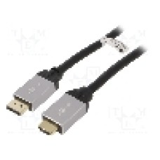 Cablu DisplayPort - HDMI, DisplayPort mufa, HDMI mufa, 2m, negru, Goobay - 71958