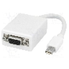 Cablu DisplayPort - VGA, D-Sub 15pin HD soclu, mini DisplayPort mufa, {{Lungime cablu}}, alb, LOGILINK - CV0038