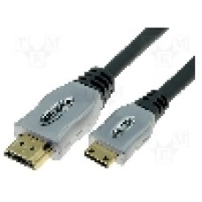 Cablu HDMI - HDMI, HDMI mini mufa, HDMI mufa, 1.2m, negru, PROLINK - 