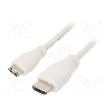 Cablu HDMI - HDMI, HDMI mini mufa, HDMI mufa, 1m, alb, RASPBERRY PI - KAB-10023