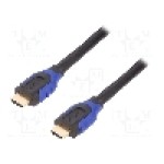 Cablu HDMI - HDMI, din ambele parţi, HDMI mufa, 10m, {{Culoare izolaţie}}, LOGILINK - CH0066