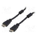 Cablu HDMI - HDMI, din ambele parţi, HDMI mufa, 10m, negru, AKYGA - AK-HD-100A