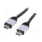 Cablu HDMI - HDMI, din ambele parţi, HDMI mufa, 10m, negru, AKYGA - AK-HD-100P