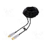 Cablu HDMI - HDMI, din ambele parţi, HDMI mufa, 10m, negru, Goobay - 59804