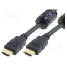 Cablu HDMI - HDMI, din ambele parţi, HDMI mufa, 10m, negru, VCOM - CG511D-100-PB