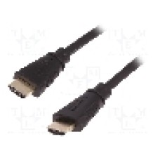 Cablu HDMI - HDMI, din ambele parţi, HDMI mufa, 1.3m, negru, QOLTEC - 27600