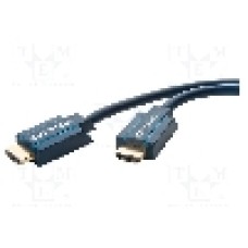 Cablu HDMI - HDMI, din ambele parţi, HDMI mufa, 15m, albastru, CLICKTRONIC - 70309