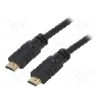 Cablu HDMI - HDMI, din ambele parţi, HDMI mufa, 15m, negru, AKYGA - AK-HD-150A