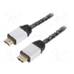 Cablu HDMI - HDMI, din ambele parţi, HDMI mufa, 1.5m, negru, AKYGA - AK-HD-15P