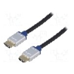 Cablu HDMI - HDMI, din ambele parţi, HDMI mufa, 1.5m, negru, LOGILINK - BHAA15