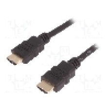 Cablu HDMI - HDMI, din ambele parţi, HDMI mufa, 1.5m, negru, QOLTEC - 50408