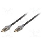 Cablu HDMI - HDMI, din ambele parţi, HDMI mufa, 15m, negru, VENTION - VAA-B05-B1500