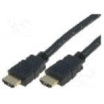Cablu HDMI - HDMI, din ambele parţi, HDMI mufa, 1.8m, negru, VCOM - CG511-018-PB