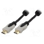 Cablu HDMI - HDMI, din ambele parţi, HDMI mufa, 1m, negru, DIGITUS - DK-330112-010-D Cablu HDMI - HDMI, din ambele parţi, HDMI mufa, 1m, negru, DIGITUS - DK-330112-010-D