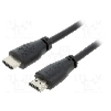 Cablu HDMI - HDMI, din ambele parţi, HDMI mufa, 1m, negru, RASPBERRY PI - KAB-06958