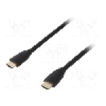 Cablu HDMI - HDMI, din ambele parţi, HDMI mufa, 1m, negru, VENTION - VAA-B04-B100