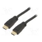 Cablu HDMI - HDMI, din ambele parţi, HDMI mufa, 20m, negru, ASSMANN - AK-330118-200-S