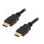 Cablu HDMI - HDMI, din ambele parţi, HDMI mufa, 20m, negru, Goobay - 38523
