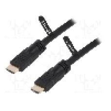 Cablu HDMI - HDMI, din ambele parţi, HDMI mufa, 20m, negru, LOGILINK - CHA0020