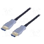 Cablu HDMI - HDMI, din ambele parţi, HDMI mufa, 20m, negru, QOLTEC - 50472