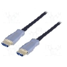 Cablu HDMI - HDMI, din ambele parţi, HDMI mufa, 20m, negru, QOLTEC - 50472