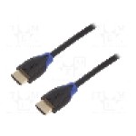 Cablu HDMI - HDMI, din ambele parţi, HDMI mufa, 2m, {{Culoare izolaţie}}, LOGILINK - CH0062