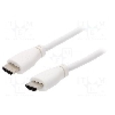 Cablu HDMI - HDMI, din ambele parţi, HDMI mufa, 2m, alb, RASPBERRY PI - KAB-07040