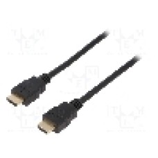 Cablu HDMI - HDMI, din ambele parţi, HDMI mufa, 2m, negru, LOGILINK - CH0078
