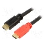 Cablu HDMI - HDMI, din ambele parţi, HDMI mufa, 30m, negru, ASSMANN - AK-330105-300-S