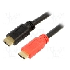 Cablu HDMI - HDMI, din ambele parţi, HDMI mufa, 30m, negru, ASSMANN - AK-330105-300-S