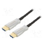Cablu HDMI - HDMI, din ambele parţi, HDMI mufa, 30m, negru, QOLTEC - 50474