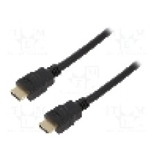 Cablu HDMI - HDMI, din ambele parţi, HDMI mufa, 3m, negru, LOGILINK - CH0079