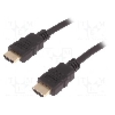 Cablu HDMI - HDMI, din ambele parţi, HDMI mufa, 3m, negru, QOLTEC - 50406