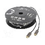 Cablu HDMI - HDMI, din ambele parţi, HDMI mufa, 50m, negru, LOGILINK - CH1050