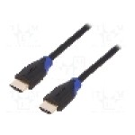 Cablu HDMI - HDMI, din ambele parţi, HDMI mufa, 5m, {{Culoare izolaţie}}, LOGILINK - CH0064