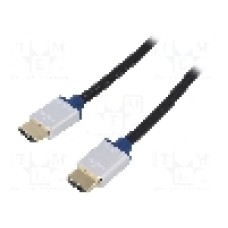 Cablu HDMI - HDMI, din ambele parţi, HDMI mufa, 5m, negru, LOGILINK - BHAA50