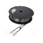 Cablu HDMI - HDMI, din ambele parţi, HDMI mufa, 70m, negru, Goobay - 59810