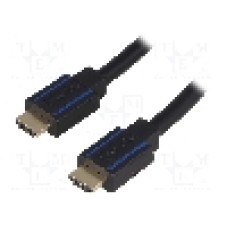 Cablu HDMI - HDMI, din ambele parţi, HDMI mufa, 7.5m, negru, LOGILINK - CHB007