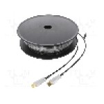 Cablu HDMI - HDMI, din ambele parţi, HDMI mufa, 80m, negru, Goobay - 59811