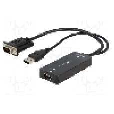 Cablu HDMI - VGA, D-Sub 15pin HD mufa, HDMI soclu, USB A mufa, {{Lungime cablu}}, negru, LOGILINK - CV0060