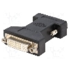 Cablu {{Tip cablu de conectare}}, D-Sub 15pin HD mufa, DVI-I (24+5) soclu, {{Lungime cablu}}, {{Culoare izolaţie}}, Goobay - 68029