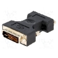 Cablu {{Tip cablu de conectare}}, D-Sub 15pin HD soclu, DVI-I (24+5) mufa, {{Lungime cablu}}, {{Culoare izolaţie}}, ASSMANN - AK-320504-000-S