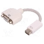 Cablu {{Tip cablu de conectare}}, D-Sub 15pin HD soclu, DVI mini mufa, 150mm, {{Culoare izolaţie}}, QOLTEC - 50518