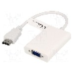 Cablu {{Tip cablu de conectare}}, D-Sub 15pin HD soclu, HDMI mufa, {{Lungime cablu}}, {{Culoare izolaţie}}, Goobay - 51758