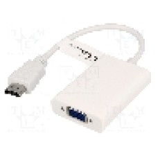Cablu {{Tip cablu de conectare}}, D-Sub 15pin HD soclu, HDMI mufa, {{Lungime cablu}}, {{Culoare izolaţie}}, Goobay - 51758