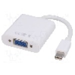 Cablu {{Tip cablu de conectare}}, D-Sub 15pin HD soclu, mini DisplayPort mufa, 0.15m, {{Culoare izolaţie}}, AKYGA - AK-AD-39